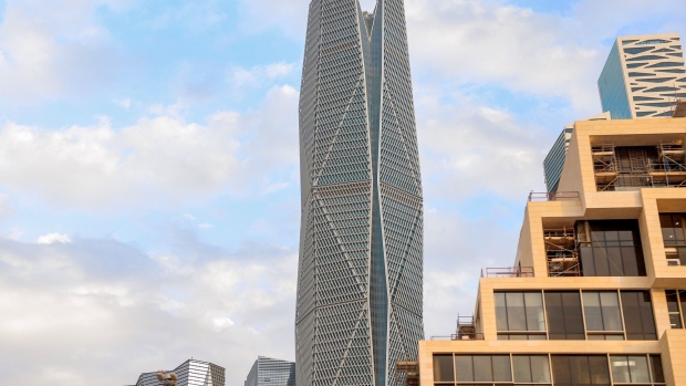 The Public Investment Fund tower in Riyadh. Photographer: Maya Siddiqui/Bloomberg