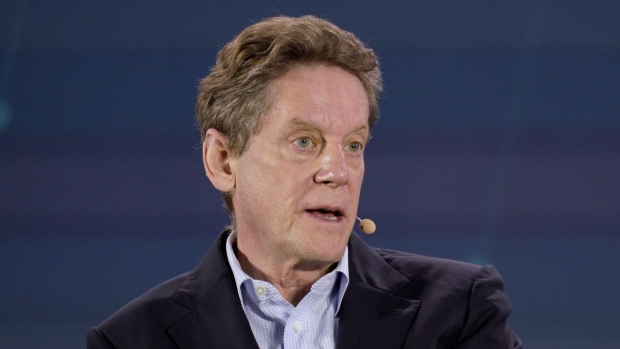 Robert Friedland, founder and executive co-chairman of Ivanhoe Mines Ltd., speaks during the Bloomberg New Economy Forum in Singapore, on Tuesday, Nov. 15, 2022. The New Economy Forum is being organized by Bloomberg Media Group, a division of Bloomberg LP, the parent company of Bloomberg News.