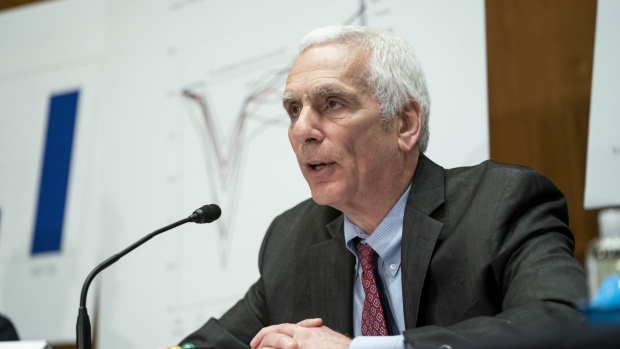 Jared Bernstein, member of the U.S. Council of Economic Advisers, speaks during a Senate Banking, Housing, and Urban Affairs Committee hearing in Washington, D.C., U.S., on Thursday, Feb. 17, 2022. The hearing is to examine the state of the American economy, focusing on a year of unprecedented economic growth and future plans.