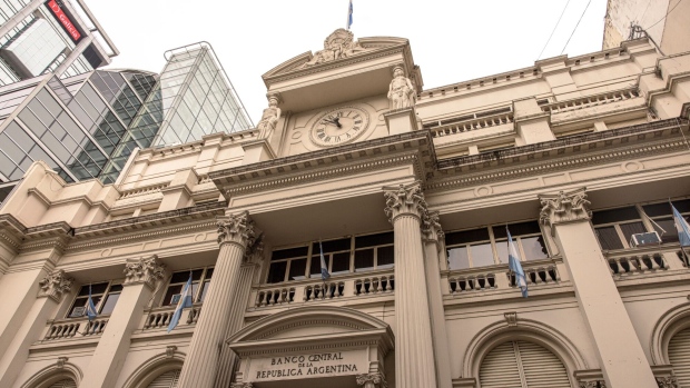 The Central Bank of Argentina in Buenos Aires, Argentina.