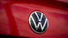 Volkswagen emblem on vehicle