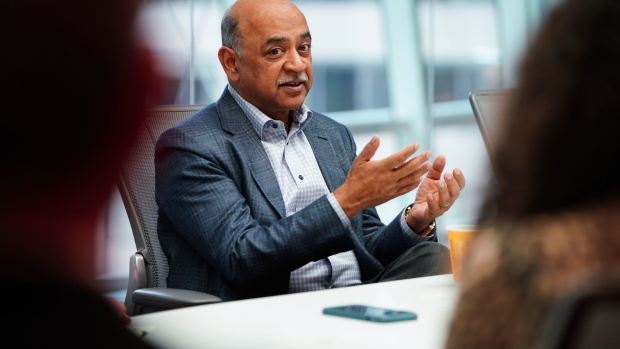 Arvind Krishna during an interview in New York on May 1. Photographer: Christopher Goodney/Bloomberg