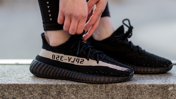 Adidas yeezy sneakers. Photographer: Christian Vierig/Getty Images
