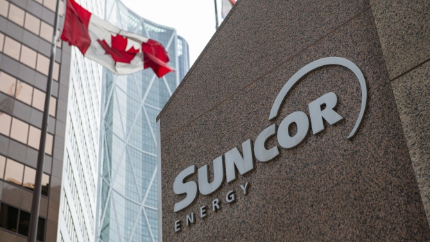 The Suncor Energy headquarters in Calgary, Alberta, Canada, on Monday, June 20, 2022. Calgary, surrounded by fields of oil, natural gas, wheat and barley that make Canada a global exporting powerhouse, is at the epicenter of a post-Covid economic expansion. Photographer: Gavin Bryan John/Bloomberg