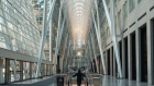 The atrium of the Brookfield Place office complex in the financial district of Toronto, Ontario, Canada, on Monday, Jan. 16, 2023. The vacancy rate at Canadian office buildings reached a record high at the end of last year as companies cut back on space while new supply continued to hit the market.