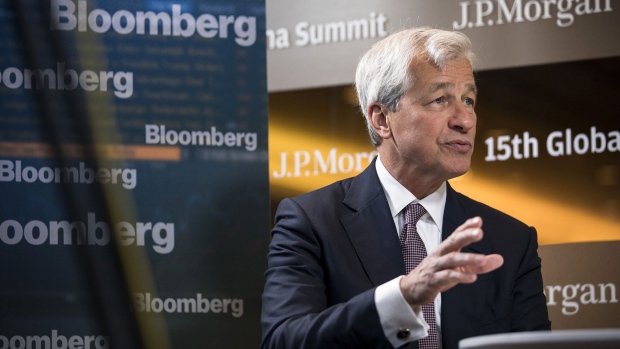 Jamie Dimon at the JP Morgan Global China Summit in 2019. Photographer: Giulia Marchi/Bloomberg