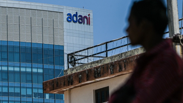 Signage atop the Adani Group headquarters in Ahmedabad, India, on Thursday day, March 9, 2023. 2023. A meeting was held in London Wednesday, as a part of a worldwide roadshow aimed at reassuring international investors that the ports-to-power empire’s finances are under control, after as much as $153 billion in combined market value was erased from company stocks following a January short seller’s report.