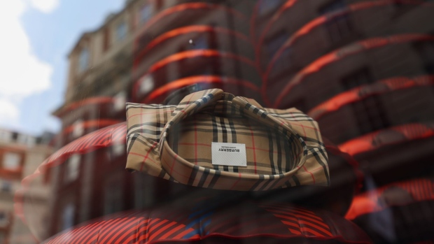 A Burberry shirt on display at the Burberry store on Regent Street in London. Photographer: Hollie Adams/Bloomberg