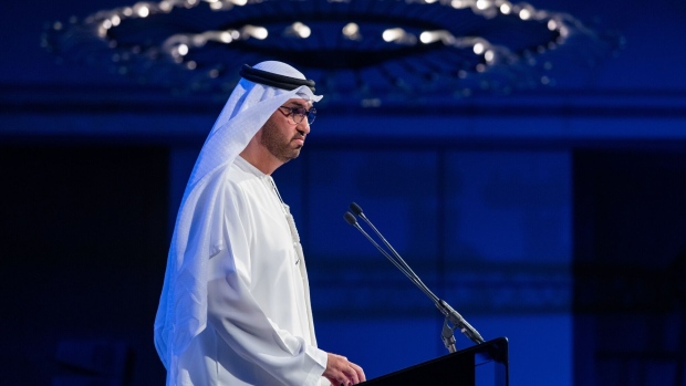 Sultan Ahmed Al Jaber, a United Arab Emirates minister and chief executive officer of Abu Dhabi National Oil Co. (ADNOC).