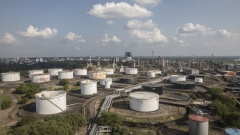 Storage tanks at the Ecopetrol Barrancabermeja refinery in Barrancabermeja, Colombia, on Tuesday, Feb. 15, 2022. Ecopetrol says it expects organic investments in the range of $17b-$20b for 2022-2024, of which 69% is expected to be for upstream projects. Photographer: Ivan Valencia/Bloomberg