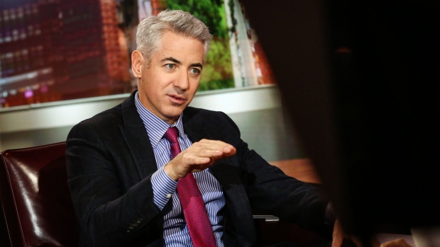 Bill Ackman, chief executive officer of Pershing Square Capital Management LP, speaks during a Bloomberg Television interview in New York, U.S., on Wednesday, Nov. 1, 2017. Ackman discussed his proxy fight at Automatic Data Processing.