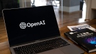 The OpenAI logo arranged on a laptop in Beijing, China, on Friday, Feb. 24, 2023. The rally in Chinese artificial intelligence stocks is showing further signs of cooling amid media reports of authorities banning access to OpenAI's ChatGPT service. Bloomberg