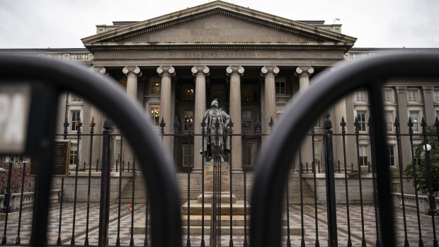 The U.S. Treasury Department in Washington, D.C., U.S., on Thursday, March 31, 2022. The U.S. announced new sanctions on Russia's economy as the Biden administration pledges to keep raising the pressure on Moscow over the war in Ukraine.