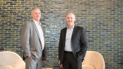 Greg Heckman, chief executive officer of Bunge Ltd., left, and John Neppl, chief financial officer of Bunge Ltd., at the company headquarters on Wednesday, Feb. 15, 2023.