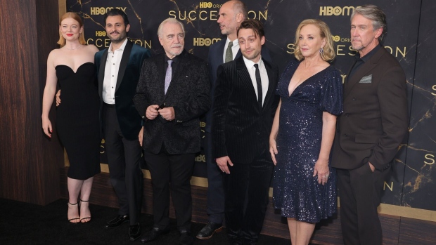 Cast members of the HBO hit show Succession