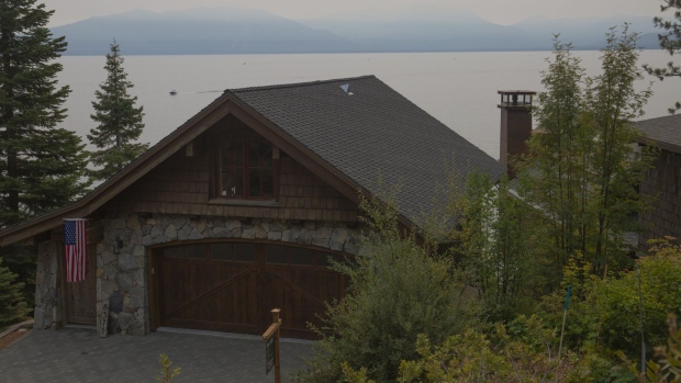 A home for sale near Emerald Bay in Lake Tahoe, California, U.S., on Monday, Sept. 7, 2020. With many companies from the tech-heavy Bay Area embracing remote work, the towns surrounding the sprawling freshwater lake are becoming a refuge for San Francisco and Silicon Valley's elite.