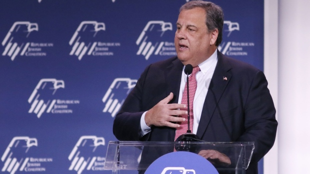 Chris Christie, former Governor of New Jersey, speaks during the Republican Jewish Coalition (RJC) Annual Leadership Meeting in Las Vegas, Nevada, US, on Saturday, Nov. 19, 2022.