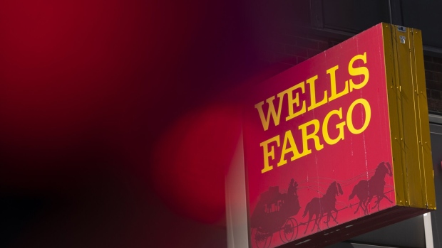 A Wells Fargo bank branch in New York, US, on Wednesday, March 29, 2023. Wells Fargo & Co. is scheduled to release earnings figures on April 14.