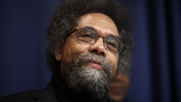 WASHINGTON, DC - FEBRUARY 21: Cornel West, professor of philosophy at Union Theological Seminary, speaks at the National Press Club February 21, 2017 in Washington, DC. West and other African American leaders discussed "the current statements and actions of the president of the United States and their impact on the African American community" during their remarks. (Photo by Win McNamee/Getty Images)