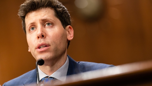 Sam Altman, chief executive officer and co-founder of OpenAI, speaks during a Senate Judiciary Subcommittee hearing in Washington, DC, US, on Tuesday, May 16, 2023. Congress is debating the potential and pitfalls of artificial intelligence as products like ChatGPT raise questions about the future of creative industries and the ability to tell fact from fiction.