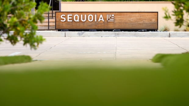 Sequoia Capital offices in Menlo Park, California, US, on Tuesday, June 6, 2023. Venture capital powerhouse Sequoia Capital is breaking up into three entities around the world, splitting the Chinese and US operations as tensions grow between the world’s two largest economies.