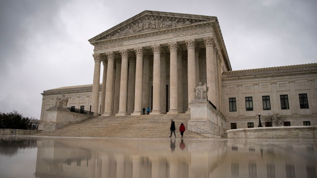 The U.S. Supreme Court in Washington, D.C., U.S., on Wednesday, March 9, 2022. Democrats and Republicans in Congress struck a deal on a long-delayed $1.5 trillion spending bill that would fund the U.S. government through the rest of the fiscal year and provide $13.6 billion to respond to Russias invasion of Ukraine.
