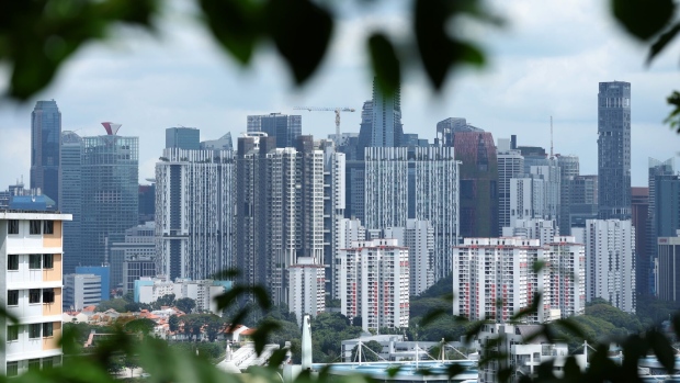 Residential buildings in Singapore, on Tuesday, Jan. 3, 2023. Singapore's recovery held up in 2022, with a relatively strong year-end performance shoring up the economy ahead of an expected global slowdown this year.
