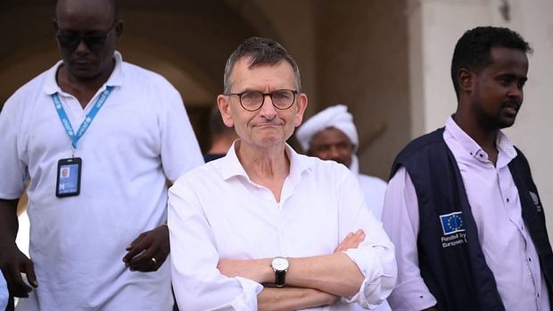 Volker Perthes in Port Sudan in April. Source: AFP/Getty Images