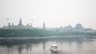 Downtown Ottawa during wildfires
