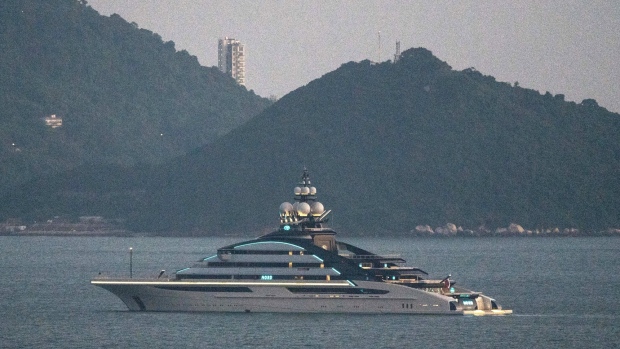The Nord superyacht in Hong Kong in October 2022. Photographer: Bertha Wang/Bloomberg