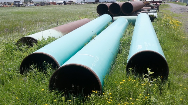 Pipeline used to carry crude oil 