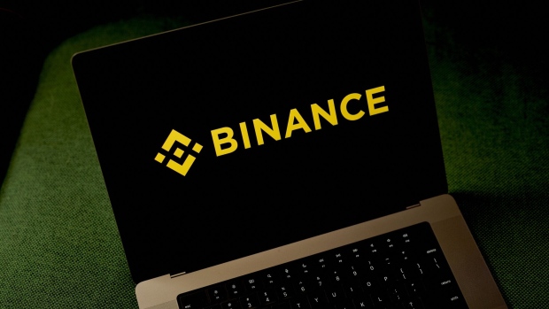 The Binance logo on a laptop arranged in the Brooklyn borough of New York, US, on Wednesday, June 7, 2023. The list of digital tokens deemed as unregistered securities by the Securities and Exchange Commission now spans over $120 billion of crypto after the US agencys lawsuits against Binance Holdings Ltd. and Coinbase Global Inc. Photographer: Gabby Jones/Bloomberg