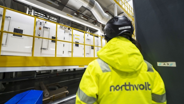 An anode oven at the Northvolt Ett AB plant in Skelleftea, Sweden, on Thursday, Feb. 17, 2022. Sweden's Northvolt is leading an effort to forge a regional champion that can beat rivals from Asia.