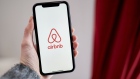 The Airbnb logo on a smartphone arranged in the Brooklyn Borough of New Yorkon Thursday, May 4, 2023. Gabby Jones/Bloomberg