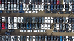 Used cars for sale at Big Motoring World's showroom near Chatham, UK, on Friday, Feb. 3, 2023. Used car prices took off in 2020 when consumers flush with lockdown cash sought used cars as an alternative to public transport.