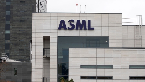 The ASML Holding NV global headquarters in Veldhoven, Netherlands, on Friday, Oct. 14, 2022. Veldhoven, a tidy small town in the Netherlands’s industrial heartland, has a zoo, a climbing park and, more recently, a brewing controversy over plans by ASML Holding NV to expand its headquarters.