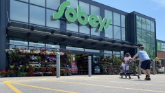 Shoppers at a Sobeys store