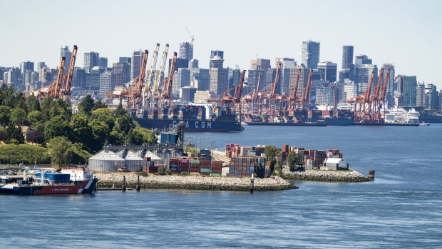 The Port of Vancouver is Canada's busiest shipping hub. Photographer: Jimmy Jeong/Bloomberg