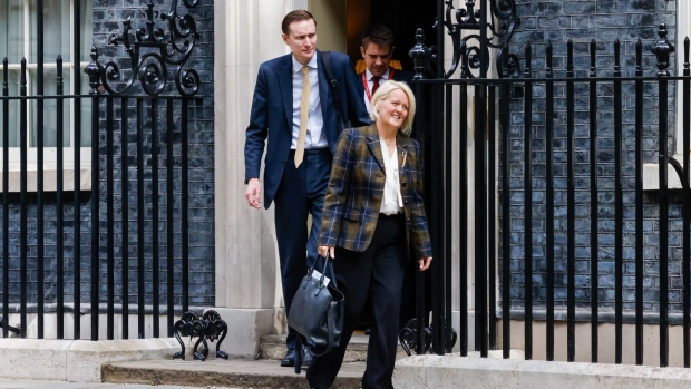 Alison Rose in Downing Street on June 23. Photographer: Carlos Jasso/Bloomberg