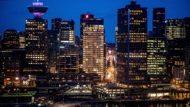 Buildings in Vancouver, British Columbia, Canada, on Thursday, March 23, 2023. Canada is scheduled to release gross domestic product (GDP) figures on March 31. Photographer: James MacDonald/Bloomberg