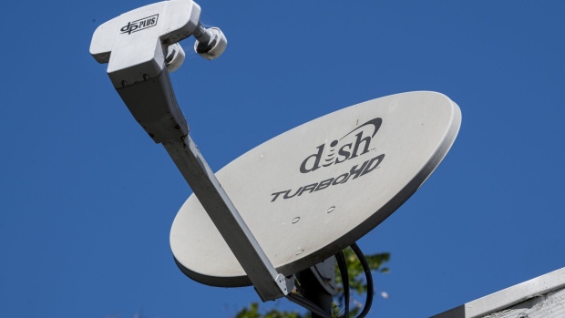 A Dish Network satellite dish on the roof of a home in Crockett, California, US, on Monday, July 31, 2023. Dish Network Corp. is scheduled to release earnings figures on August 3.