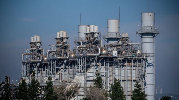 The Calpine Delta Energy Center natural gas-fired power plant in Pittsburg, California, US, on Thursday, Feb. 9, 2023. California Governor Gavin Newsom called for federal energy regulators to investigate a recent hike in natural gas prices that has resulted in sky-high utility bills.