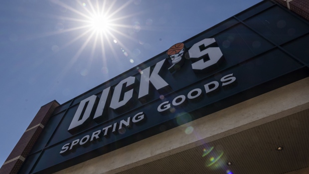 A Dick's's Sporting Goods store in Sacramento, California, US, on Tuesday, Aug. 15, 2023. Dick's Sporting Goods Inc. is scheduled to release earnings figures on August 22. Photographer: David Paul Morris/Bloomberg