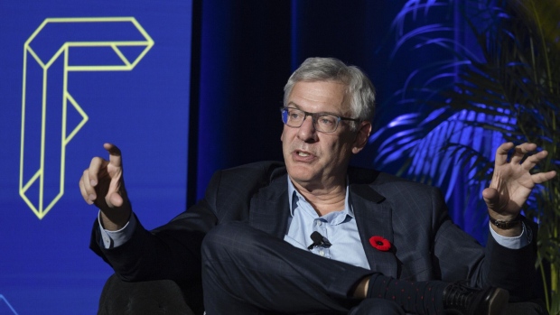 Dave McKay, president and chief executive officer of RBC, during the Canada FinTech Forum in Montreal, Quebec, Canada, on Monday, Nov. 7, 2022. The theme of the 9th edition of the event is "Succeeding in the Next Phase of Financial Services Digitization."