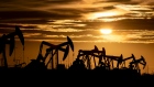 Pump jacks in an oil field