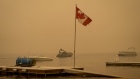 Smoke at Shuswap Lake in B.C.