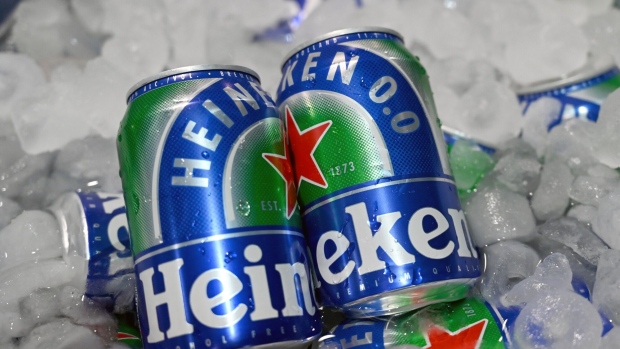 LAS VEGAS, NEVADA - JUNE 29: Heineken is seen during Day 2 of the 35th Annual Nightclub & Bar Show and World Tea Expo at the Las Vegas Convention Center on June 29, 2021 in Las Vegas, Nevada. (Photo by David Becker/Getty Images for Nightclub & Bar Media Group)