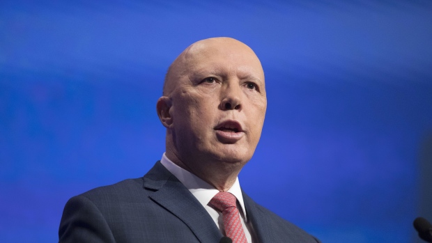 Peter Dutton, Australia's leader of the Opposition, speaks during the AFR Business Summit in Sydney, Australia, on Wednesday, March 8, 2023. The summit runs through today.