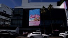 A film poster for Barbie along Hollywood Boulevard near TCL Chinese Theatres in Los Angeles, California, US on Friday, July 21, 2023.  Photographer: Eric Thayer/Bloomberg