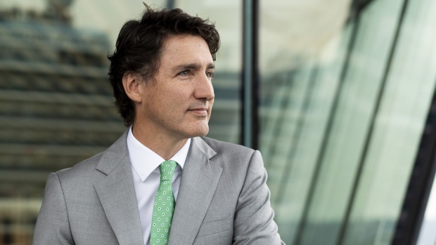 Justin Trudeau, Canada's prime minister, in Vancouver, British Columbia, Canada, on Friday, Aug. 25, 2023. Group of Seven leaders understand that the war in Ukraine may be lengthy but are prepared to support the country for as long as it takes, Trudeau said in an interview.